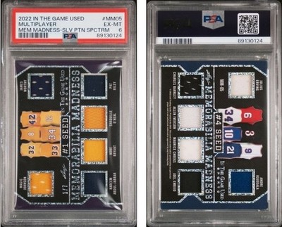 2022 Game Used Kobe Bryant /7 Silver 12 Players 