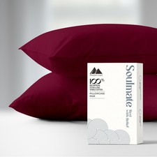 Mayfair Linen 100 Egyptian Cotton Pillow Cases Queen Size Set 2 - Luxury 500