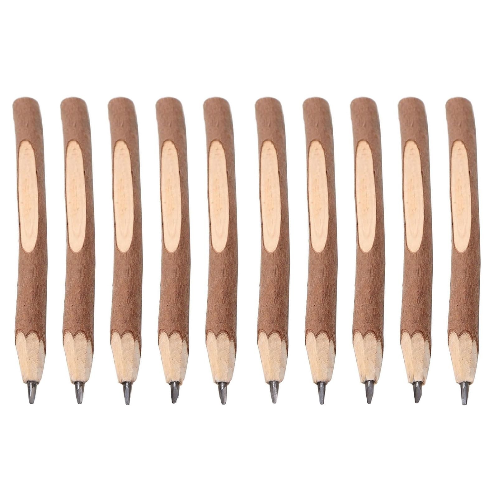 Crayons branche d'arbre naturel pour éviter les stylos plastique : lot 10 crayons bois