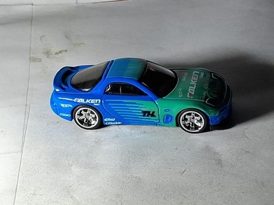 Hot Wheels '95 Mazda RX-7 Blue HW Drift Custom Sth Real Riders B11