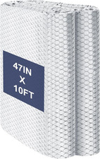 Double Reflective Bubble Foil Insulation, 47"x10' Thermal Radiant Barrier