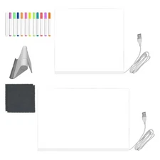 Led Drawing Board Transparent Acrylic Writing Pad Dry Erase Led Board