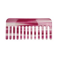 1 Pc Vintage Portable Wide Tooth Comb Colorful Purple