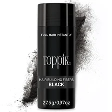 Hair Building Fibers, Fill In Fine or Thinning Hair Instantly Thicker, Blk 27.5g