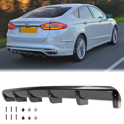 Carbonfaser-Optik Heckdiffusorlippe Stoßstangenspoiler Splitter für Ford Mondeo