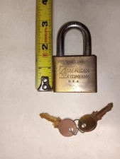 American Lock  L-50 SERIES Padlock 5/16 x 1-1/8 CHROME SHACKLE Keyed Alike