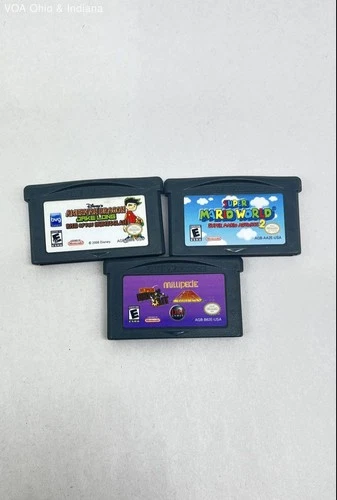 Super Mario World Advance 2 American Dragon 3 Game Boy Advance GBA Lot