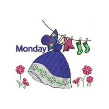 Threadart Machine Embroidery Design Bundles - Tea Towels Days(1) - Loaded on Usb