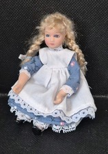 Dolls house  poseable moveable head Doll girl figure  in 1/12th scale