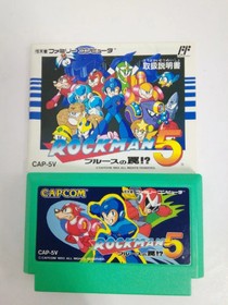 ROCKMAN 5 Megaman Nintendo Famicom Japan Import Free shipping FedEx DHL CAP-5V