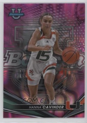 2022-23 Bowman U Best Pink Lava Refractor 69/100 Hanna Cavinder #66 15wb