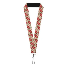 Buckle-Down The Coca-Cola Company Lanyard, Coca Cola Script Marquee Logo Green R