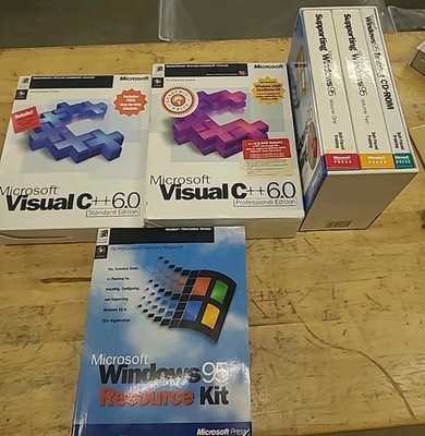 Microsoft Visual C++ 6.0 Pro Standard Windows 95 Training Resource Kit Lot