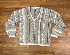 Vintage Alexander Lloyd 3D Knit Sweater Mens 4XLT Multicolor Acrylic Made In USA