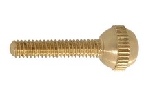 B P Lamp 8/32 Brass Ball-Head Thumb Screws, 1/2" Thread Length