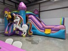 HUGE INFLATABLE WATERSLIDE, RAINBOW UNICORN  Brand New — photo 6