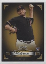2012 Bowman Sterling Gold Refractor /50 Wade Miley #2 0d3