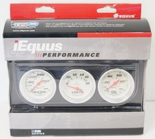 NEW - Equus 8200 Water Temp, Voltage, Oil Pressure 2" Triple Gauge Set