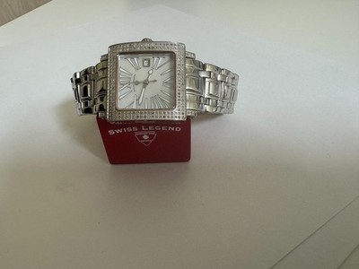 Ladies Swiss legend colosso diamond bezel Diamond lugs  Stainless steel watch