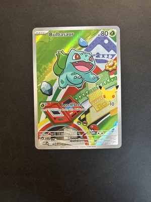 Bulbasaur 037 First Partner Illustration Promo Pokemon Card Holo NM-M