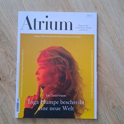 Atrium Magazin für Wohnkultur Design Architektur 4/2024 Juli-August neu