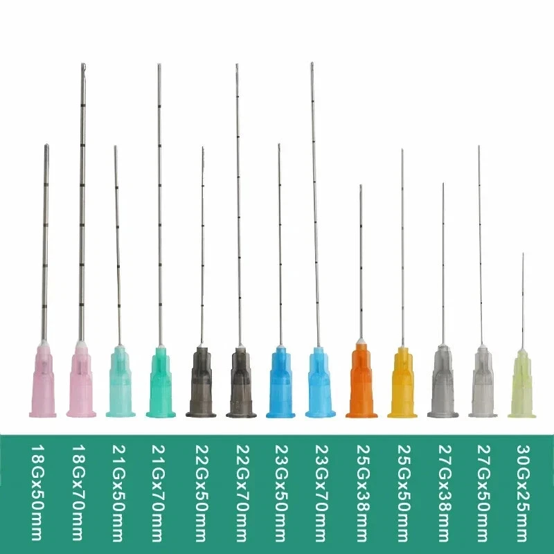 10/20/50Pcs Various Size Micro Blunt-Tip Puncture Cannula for Fillers 18~30G image 6