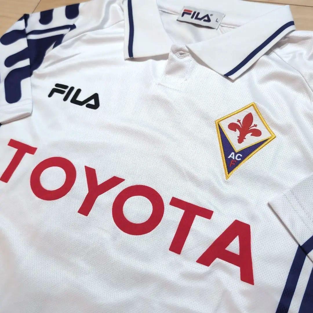 FILA ACF Fiorentina Batistuta Jersey L Short Sleeve Collared