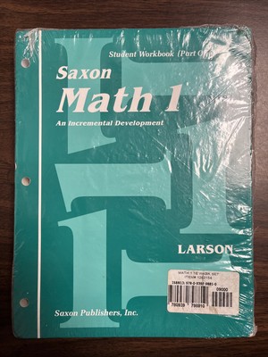 Saxon Math 1: An Incremental Development, Part 1 and 2 Larson Saxon Publishers