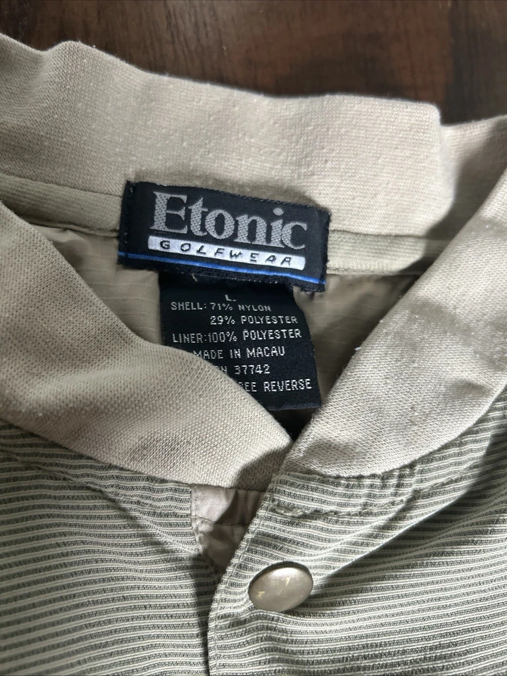 Vintage Etonic Gore Windstopper Golf Pullover Windshirt Jacket Large - Image 2 of 4