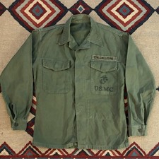 Vintage 50s USMC P-58 Utility Field Shirt Mens Medium OG-107