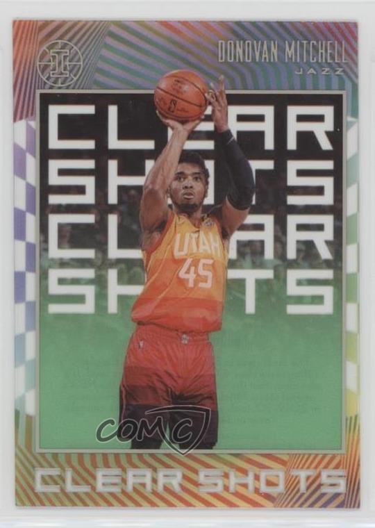 2019-20 Panini Illusions Clear Shots Emerald Donovan Mitchell #18 08ti