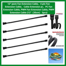 High-Performance 12" PWM Fan Extension Cable - 4-Pin Male-to-Female Design