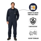 Carhartt FR Men's Navy Coverall - Loose Fit Flame Resistant Force (S03)