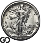 1916-D Walking Liberty Half Dollar *Scarce Obv MM* Sharp Choice BU++ Better Date