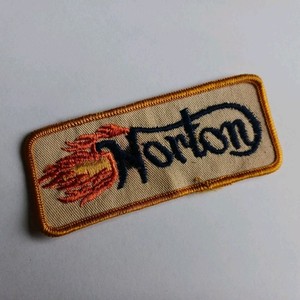 Vintage Norton Motorcycle Patch MC Biker Jacket Vest Commando