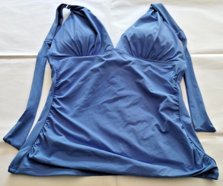 Tommy Bahama Paradise Blue Novelty Pearl Tankini Size L/G