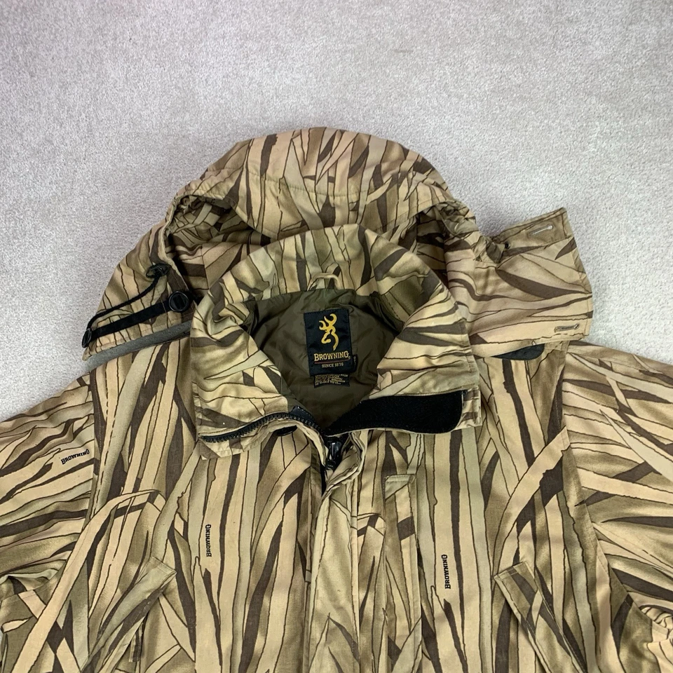 Винтажный коричневый Cattail камуфляж охотничья куртка мужской размер XL Gore-Tex нейлона открытый - Изображение 3 из 4