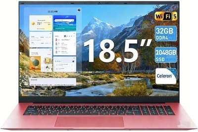 2026 NEU SGIN 18,5'' Laptop I3 /N5095 Intel celeron 128GB 1048GB SSD Window 11