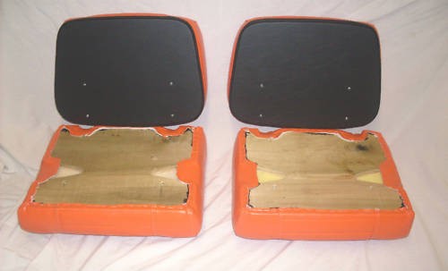 Harley davidson golf cart seat set early 76 - Picture 3 of 3
