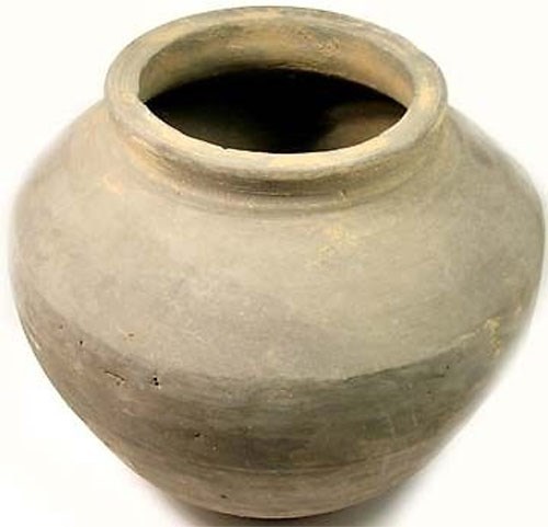 200BC Superb Ancient China Han Dynasty Earthenware Clay Large Jar Vase Showpiece