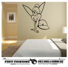 Wall Art Tinkerbell Funny Sexy Vinyl Decals Stickers  Car Van Most Surfaces