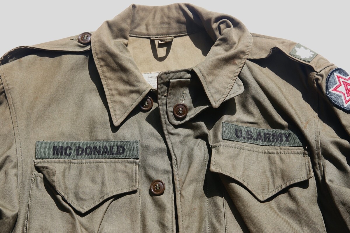 Early Vietnam US Army Military M1943 M43 Field Jacket Coat w