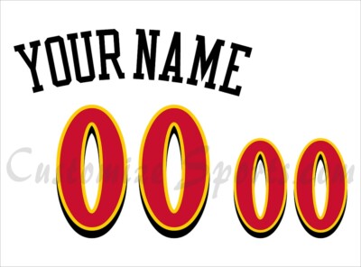 Basketball Atlanta Hawks Customized Number Kit For 1999-2007 Home Uniform