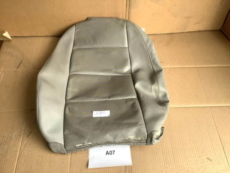 AUDI A6 3.2 QUATTRO 2005 2011 ASIENTO DEL CONDUCTOR DELANTERO IZQUIERDO CUBIERTA COJÍN SUPERIOR CUERO Foto 4 de 4