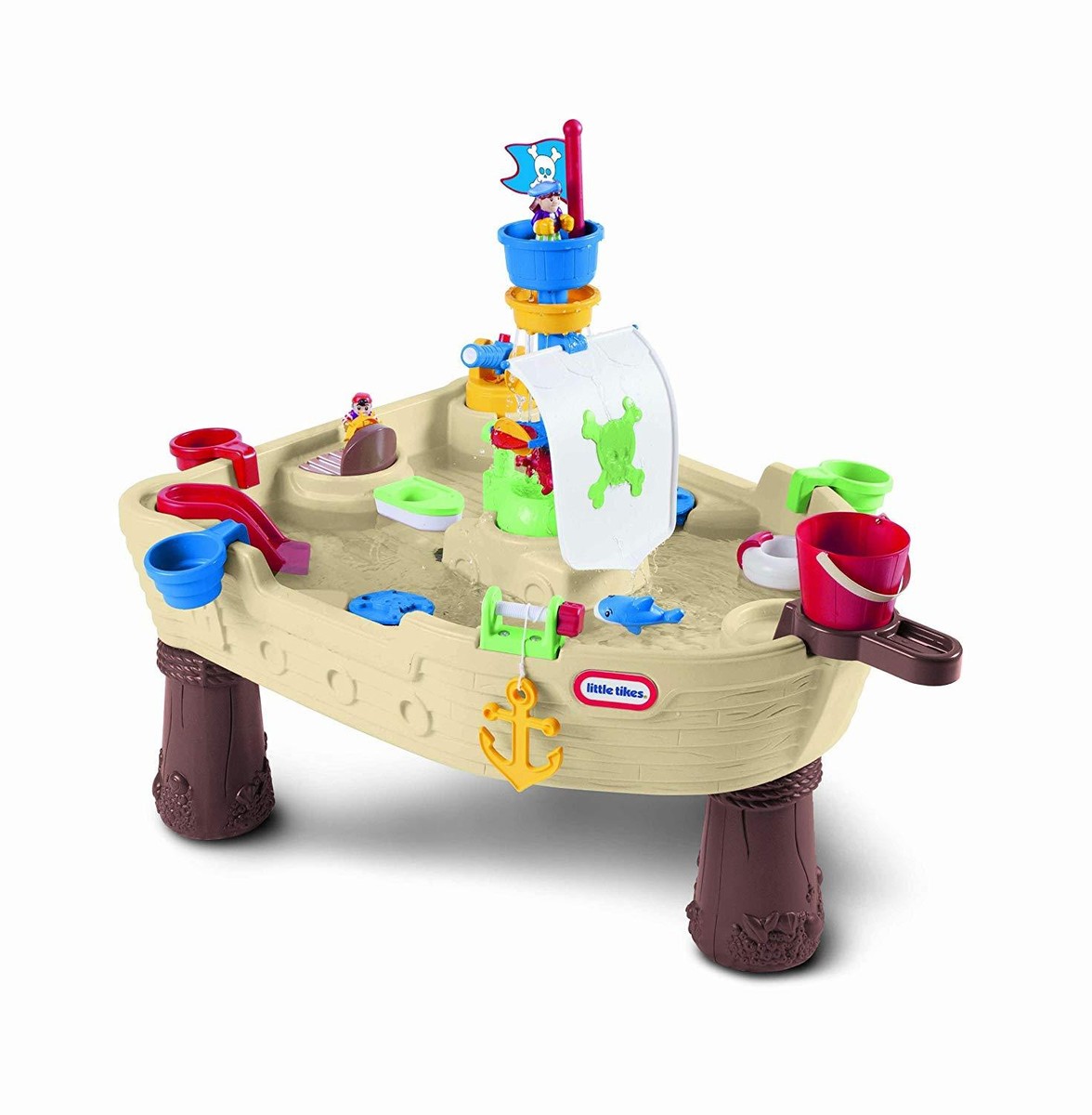 Little Tikes Anchors Away Pirate Ship, Kids Toddler Water Play