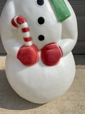 VINTAGE BLOW MOLD EMPIRE FROSTY THE SNOWMAN MISSING PIPE/PLUG
