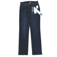 Jag Women's Jeans Rail Fit Slim Leg Indigo 5-Pocket  Sz 8 (W 30") Stretchy NWT
