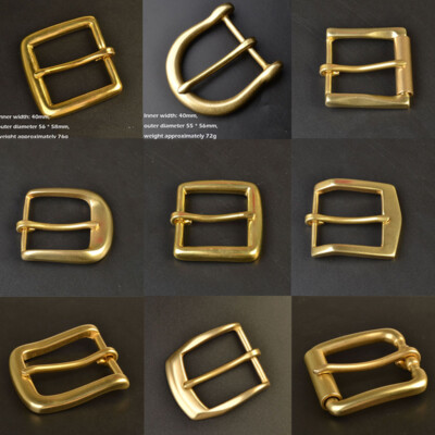 Solid Brass Belt Buckle for Unisex Pin Belt Buckles Fit For 