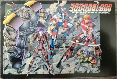Image Comics YOUNGBLOOD POSTCARD (1993) Rob Liefeld Danny Miki - Picture 1 of 1