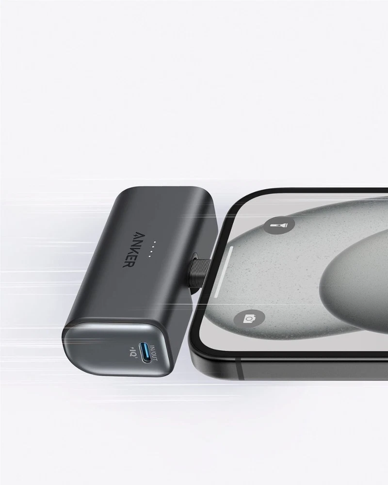 Portable Power Bank with Built-in USM Cable